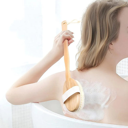 Wooden Bath Brush-Nil-Matakana Pharmacy